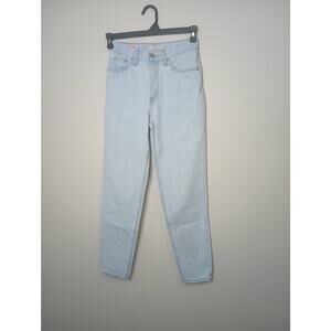 Levis Jeans Big E Premium 80s Mom Jean Tapered Fit High Rise Womens Tag 25 X 30